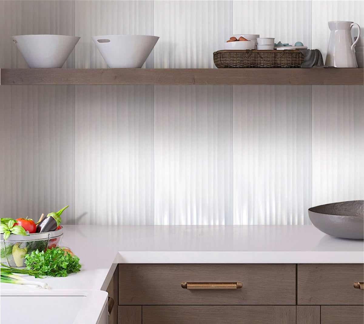 Apollo Tile White 12-in x 35-in Satin Ceramic Marble Look Tile (17.16-sq. ft/ Carton)