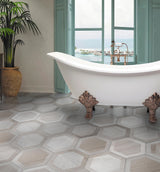 Apollo Tile (Sample) Woodnote Mink Gray 9-in x 9-in Matte Porcelain Patterned Floor and Wall Tile