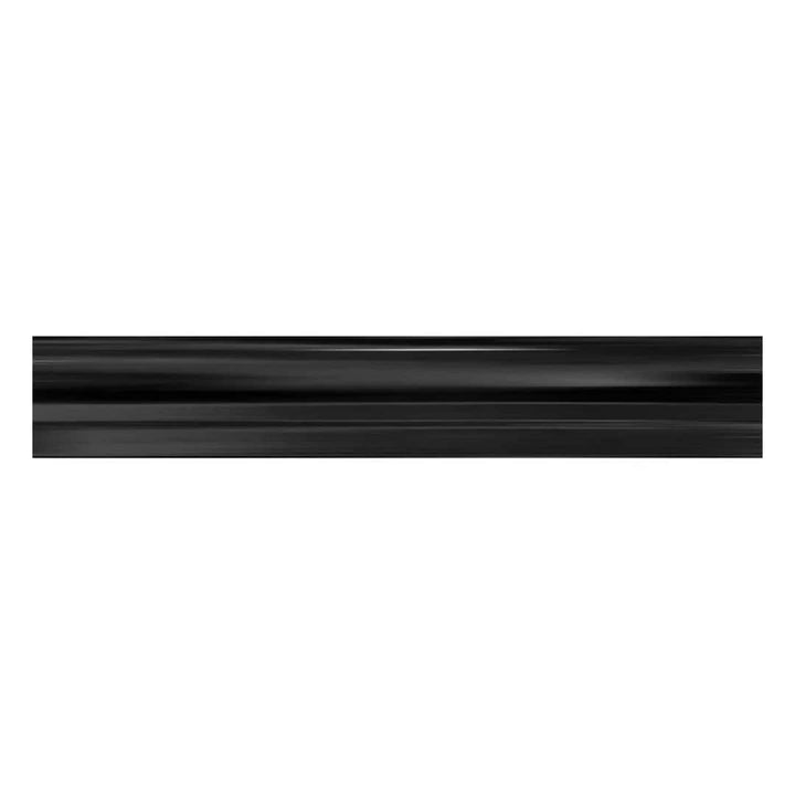 Apollo Tile 10-Pack Black 2-in x 12-in Marble Chair Rail Tile (1.667-sq. ft/ Carton)