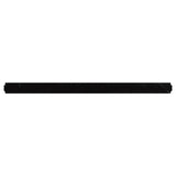 Apollo Tile 10-Pack Dark Black 1-in x 12-in Marble Pencil Tile (0.667-sq. ft/ Carton)