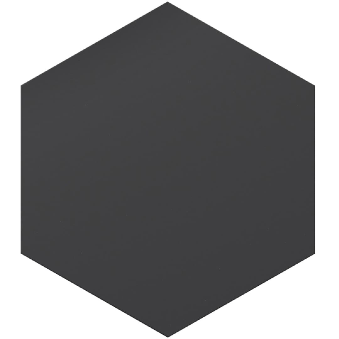 Apollo Tile (Sample) Terra Mia Metal Black 8-in x 9-in Matte Porcelain Patterned Floor and Wall Tile