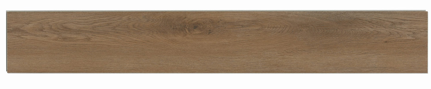 Style Selections Brunette Oak 7-in W x 48-in L x 5-mm T Waterproof Interlocking Luxury Vinyl Plank Flooring, 12-mil Wear Layer (23.36-sq ft Carton)