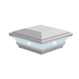 4-in x 4-in White Vinyl Deck Post Cap