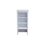 Alaterre Furniture Dorset 17-in x 65-in x 13-in White Wood Freestanding Linen Cabinet