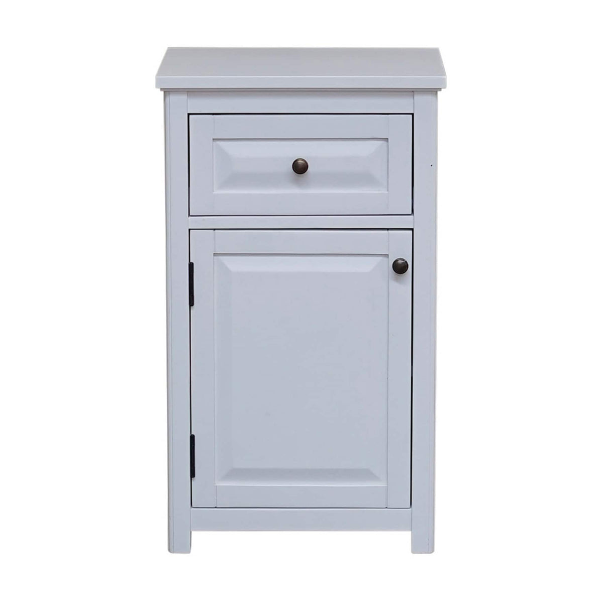 Alaterre Furniture Dorset 17-in x 65-in x 13-in White Wood Freestanding Linen Cabinet