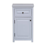 Alaterre Furniture Dorset 17-in x 65-in x 13-in White Wood Freestanding Linen Cabinet
