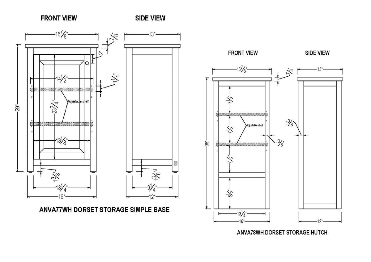 Alaterre Furniture 17-in x 65-in x 13-in White Wood Freestanding Linen Cabinet
