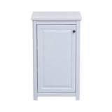 Alaterre Furniture 17-in x 65-in x 13-in White Wood Freestanding Linen Cabinet