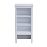 Alaterre Furniture 17-in x 65-in x 13-in White Wood Freestanding Linen Cabinet