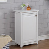 Alaterre Furniture Dorset 17-in x 29-in x 13-in White Wood Freestanding Linen Cabinet