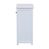 Alaterre Furniture Dorset 17-in x 29-in x 13-in White Wood Freestanding Linen Cabinet