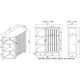 Alaterre Furniture 27-in x 28-in x 10-in White Wood Freestanding Linen Cabinet
