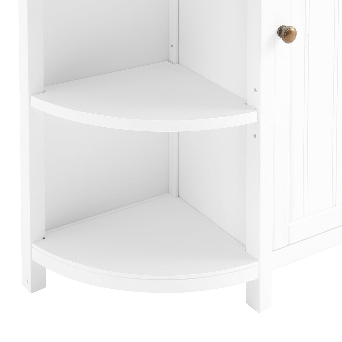 Alaterre Furniture 27-in x 28-in x 10-in White Wood Freestanding Linen Cabinet