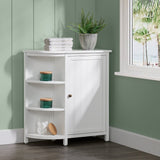 Alaterre Furniture 27-in x 28-in x 10-in White Wood Freestanding Linen Cabinet