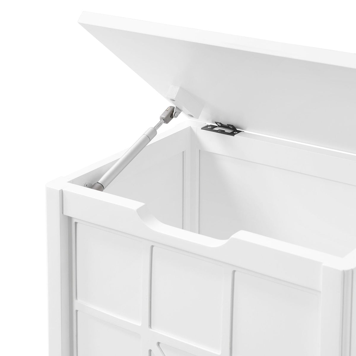 Alaterre Furniture 27-in x 37-in x 8-in White Wood Wall-mount Linen Cabinet