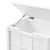 Alaterre Furniture 27-in x 37-in x 8-in White Wood Wall-mount Linen Cabinet