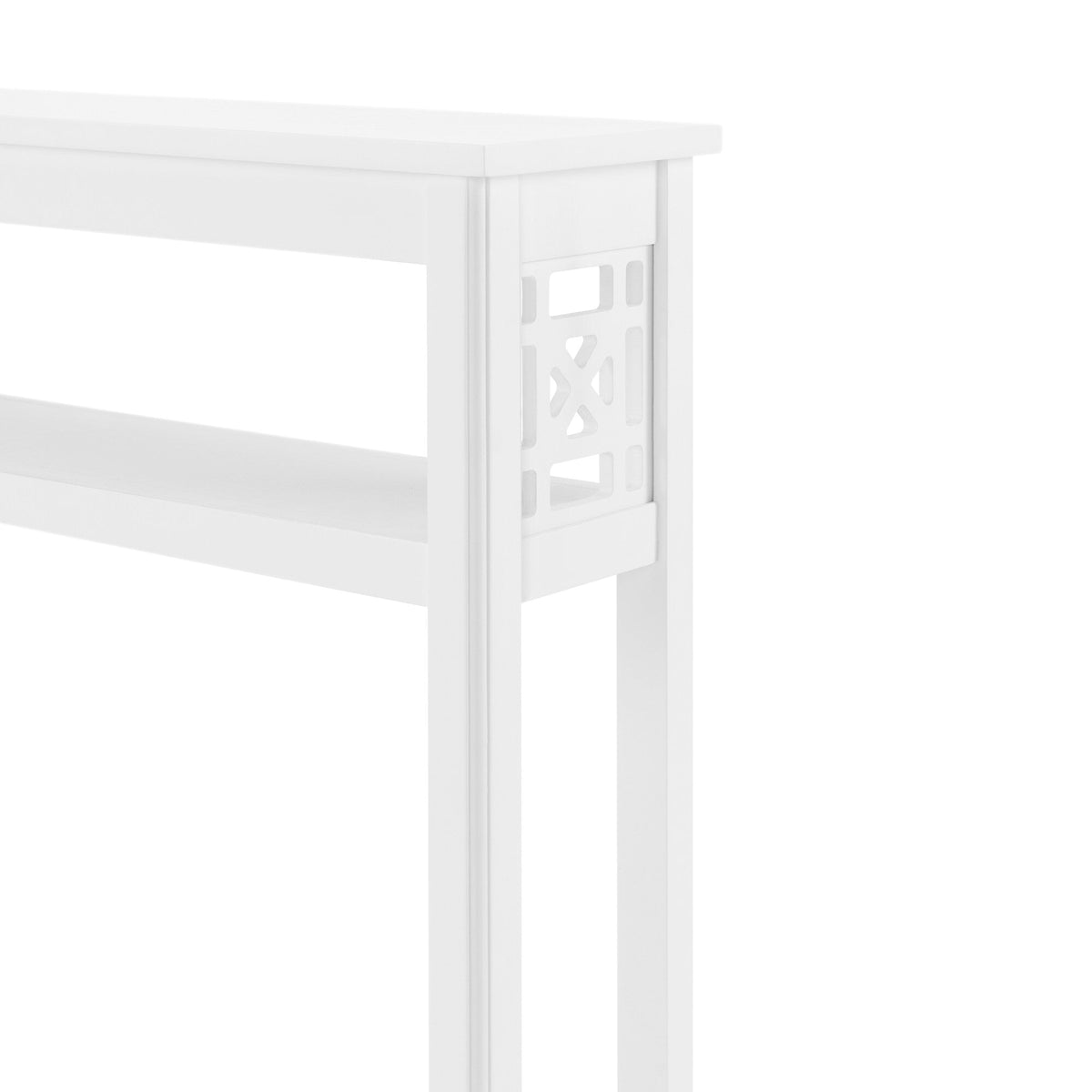 Alaterre Furniture 27-in x 44-in x 8-in White Wood Freestanding Linen Cabinet