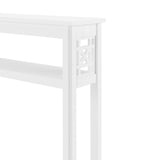 Alaterre Furniture 27-in x 44-in x 8-in White Wood Freestanding Linen Cabinet