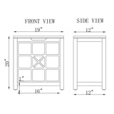 Alaterre Furniture 19-in x 20-in x 12-in White Wood Freestanding Linen Cabinet
