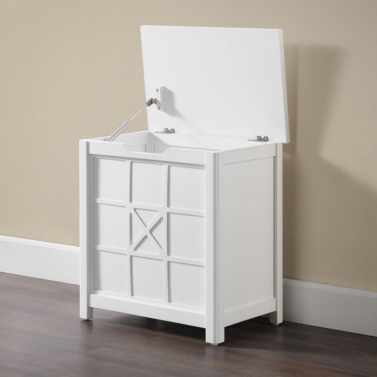 Alaterre Furniture 19-in x 20-in x 12-in White Wood Freestanding Linen Cabinet