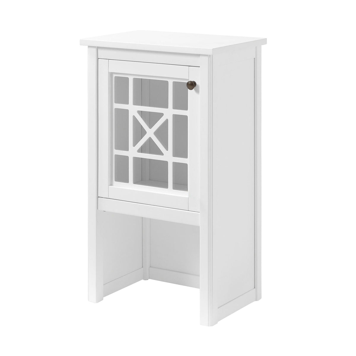 Alaterre Furniture 17-in x 29-in x 12-in White Wood Freestanding Linen Cabinet