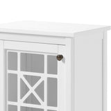 Alaterre Furniture 17-in x 29-in x 12-in White Wood Freestanding Linen Cabinet