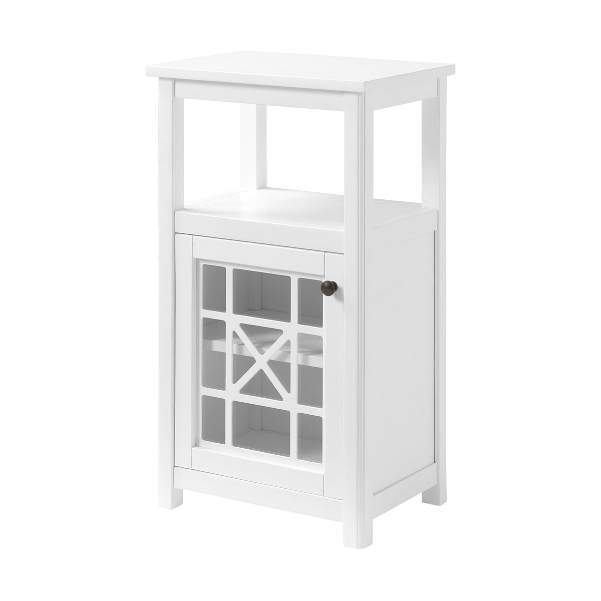 Alaterre Furniture 17-in x 29-in x 12-in White Wood Freestanding Linen Cabinet