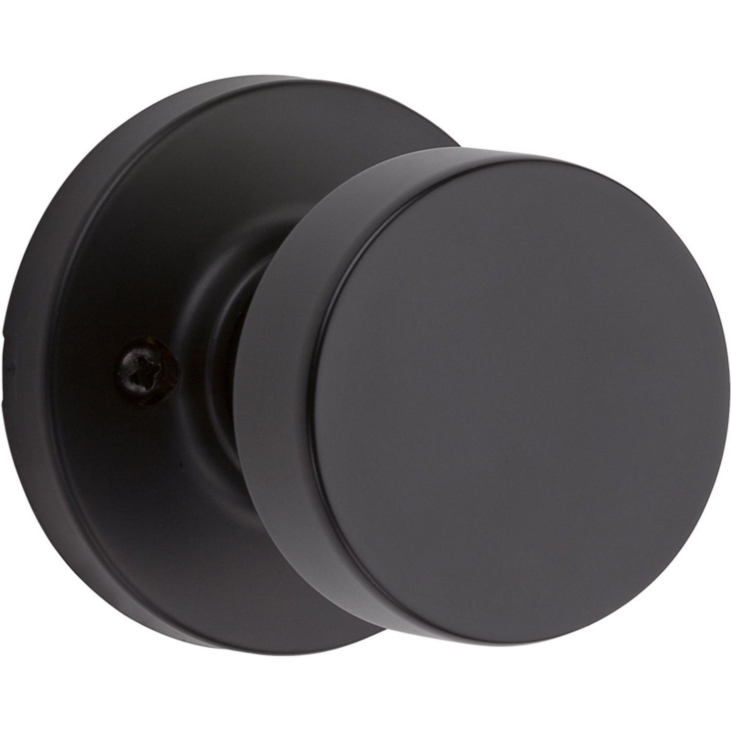 Kwikset Signature Series Pismo Iron Black Passage Knob, Universal Handing