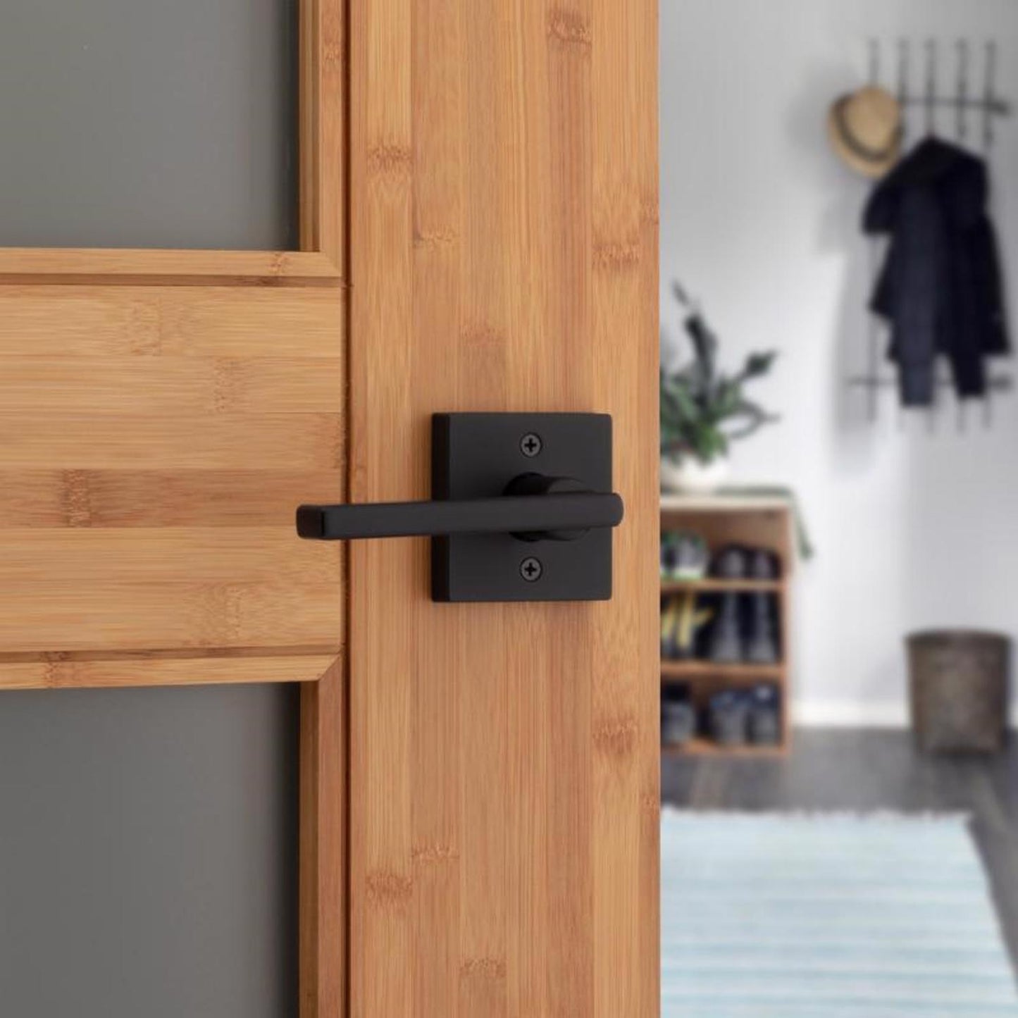 Kwikset Halifax Iron Black Reversible Dummy Lever – Right or Left Handed