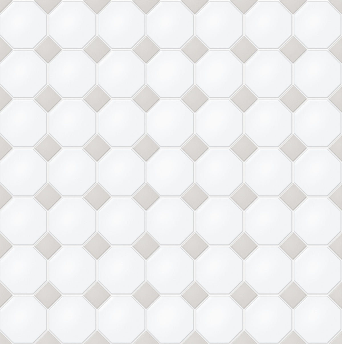 Satori Hudson Brilliant White and Gray 12-in x 12-in Matte Porcelain Mosaic Floor and Wall Tile (0.91-sq. ft/ Piece)