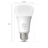 Philips 60-Watt Equivalent A19 Dimmable Hue White Smart Wireless Soft White LED Light Bulb Starter Kit