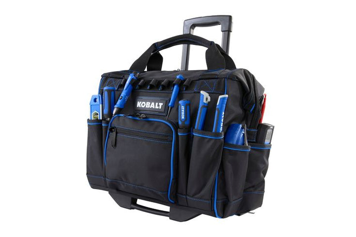 Kobalt Blue Polyester 16-in Zippered Rolling Tool Bag