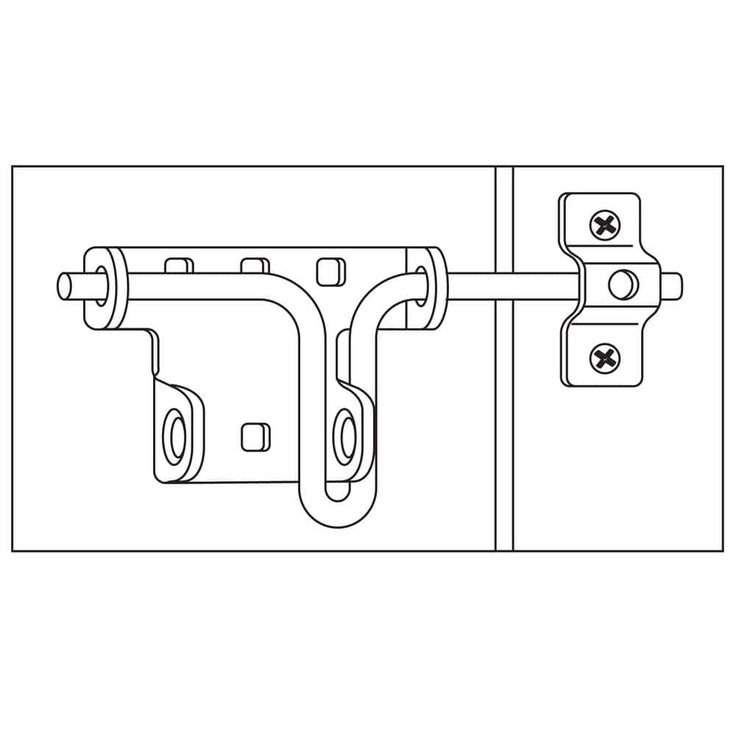 Everbilt Galvanized Slide Bolt