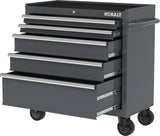 Kobalt 36-in W x 38-in H 5-Drawer Steel Rolling Tool Cabinet (Gray)