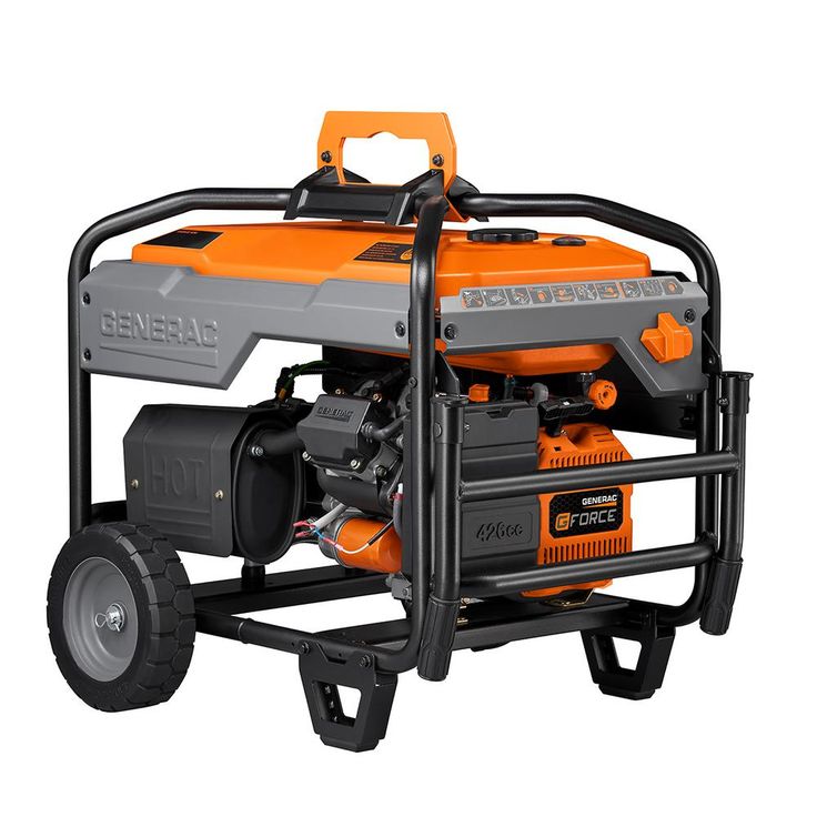 Generac XC 6500-Watt Gasoline Powered Portable Generator, CARB Compliant