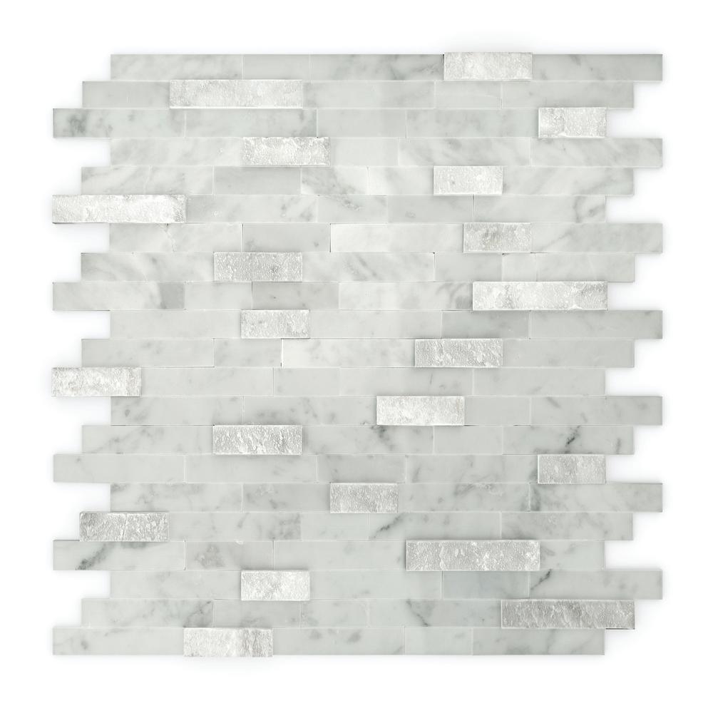 Inoxia SpeedTiles Bengal Brown 11.77 in. x 11.57 in. x 8 mm Stone Self-Adhesive Wall Mosaic Tile (11.4 sq. ft. / case) - Super Arbor