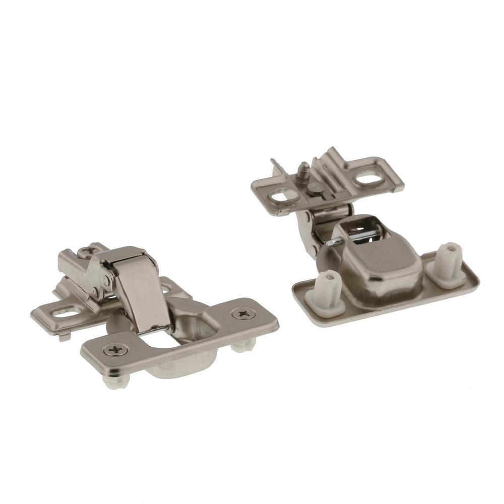 Half Overlay 120 Deg. Opening Concealed Hinge For Framed Cabinets (2-Pack) - Super Arbor