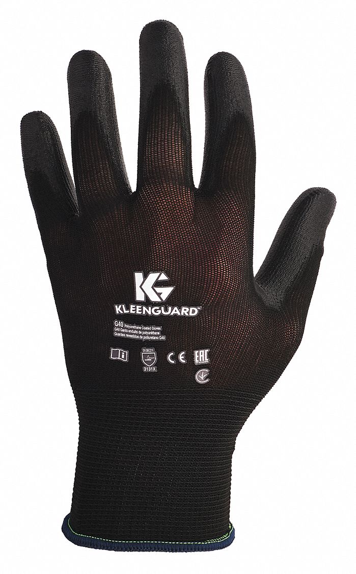 KLEENGUARD G40 Polyurethane Palm Dipped Gloves - Large