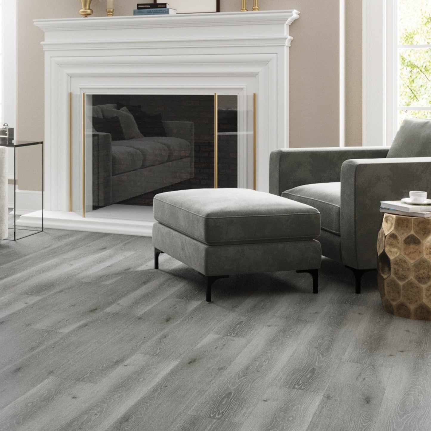 Lucida USA MaxCore Dolomite 7-5/16-in W x 48-in L x 6-mm T Waterproof Click-Lock Luxury Vinyl Plank Flooring (24.5-sq ft/Box)