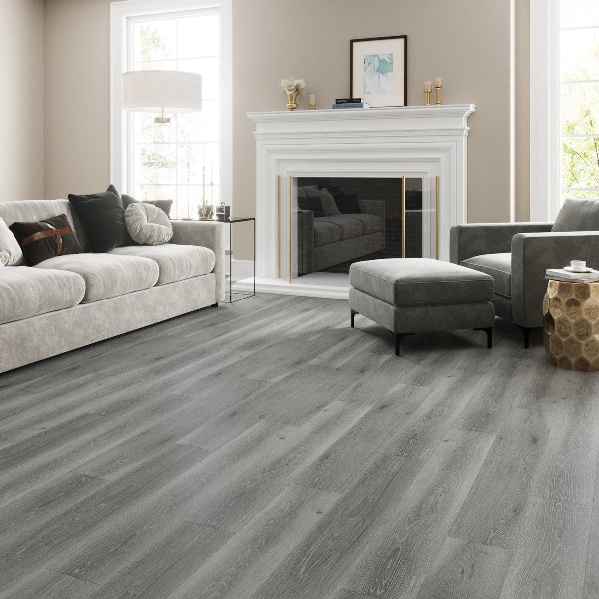 Lucida USA (Sample) MaxCore Dolomite Vinyl Plank, 7.31 in. x 48 in., 6mm