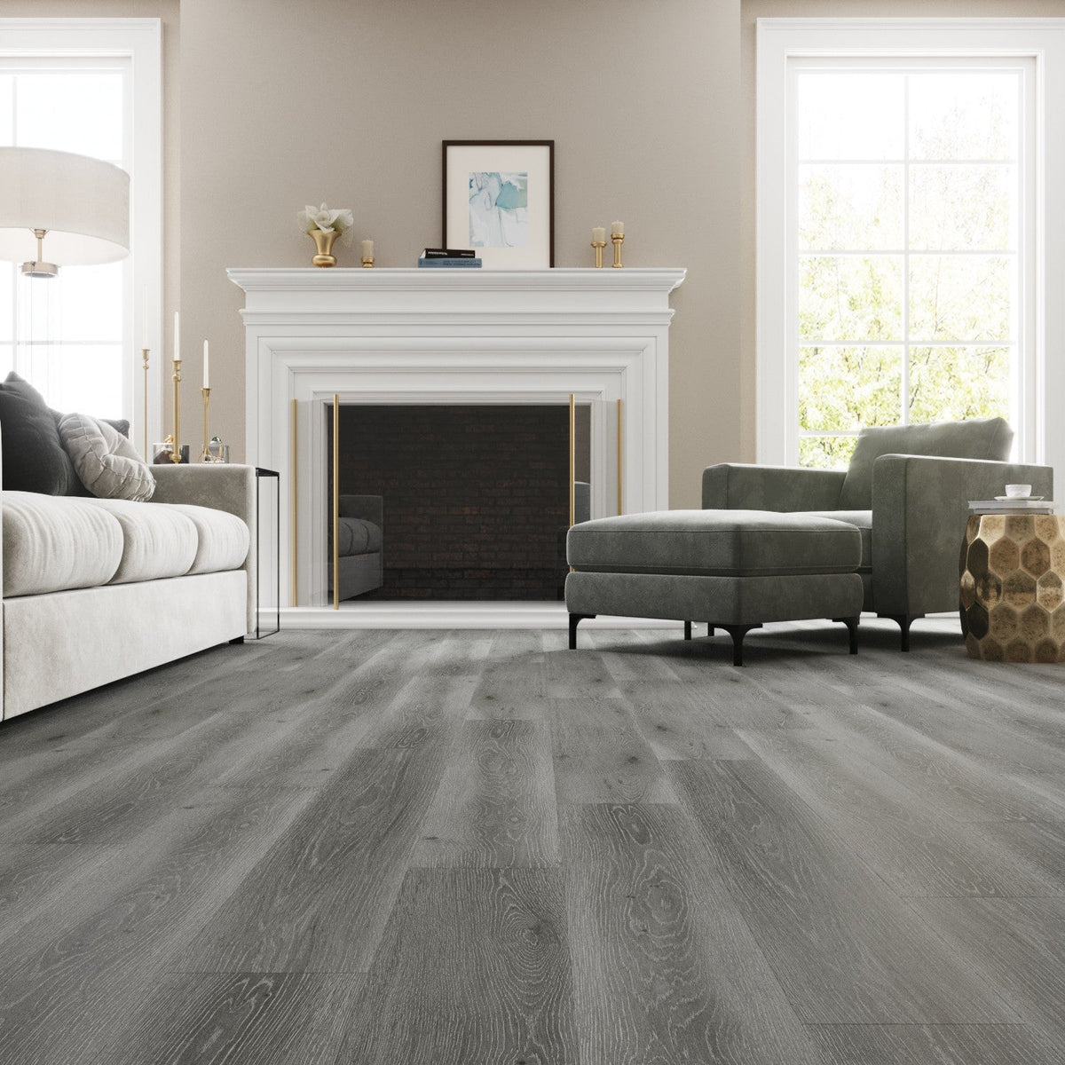 Lucida USA (Sample) MaxCore Dolomite Vinyl Plank, 7.31 in. x 48 in., 6mm