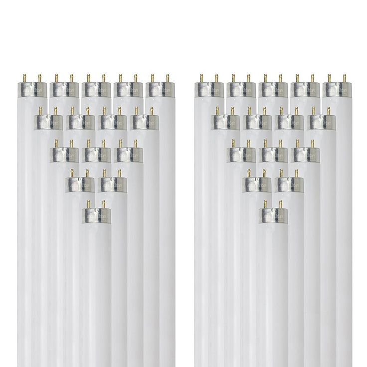 Sunlite 32-Watt 4 ft. Linear T8 Fluorescent Tube Light Bulb, Warm White 3000K (30-Pack)