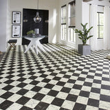 Mohawk 6-ft W Cut-to-Length Kinsley Square Marble Decorative Low-Gloss Finish Sheet Vinyl