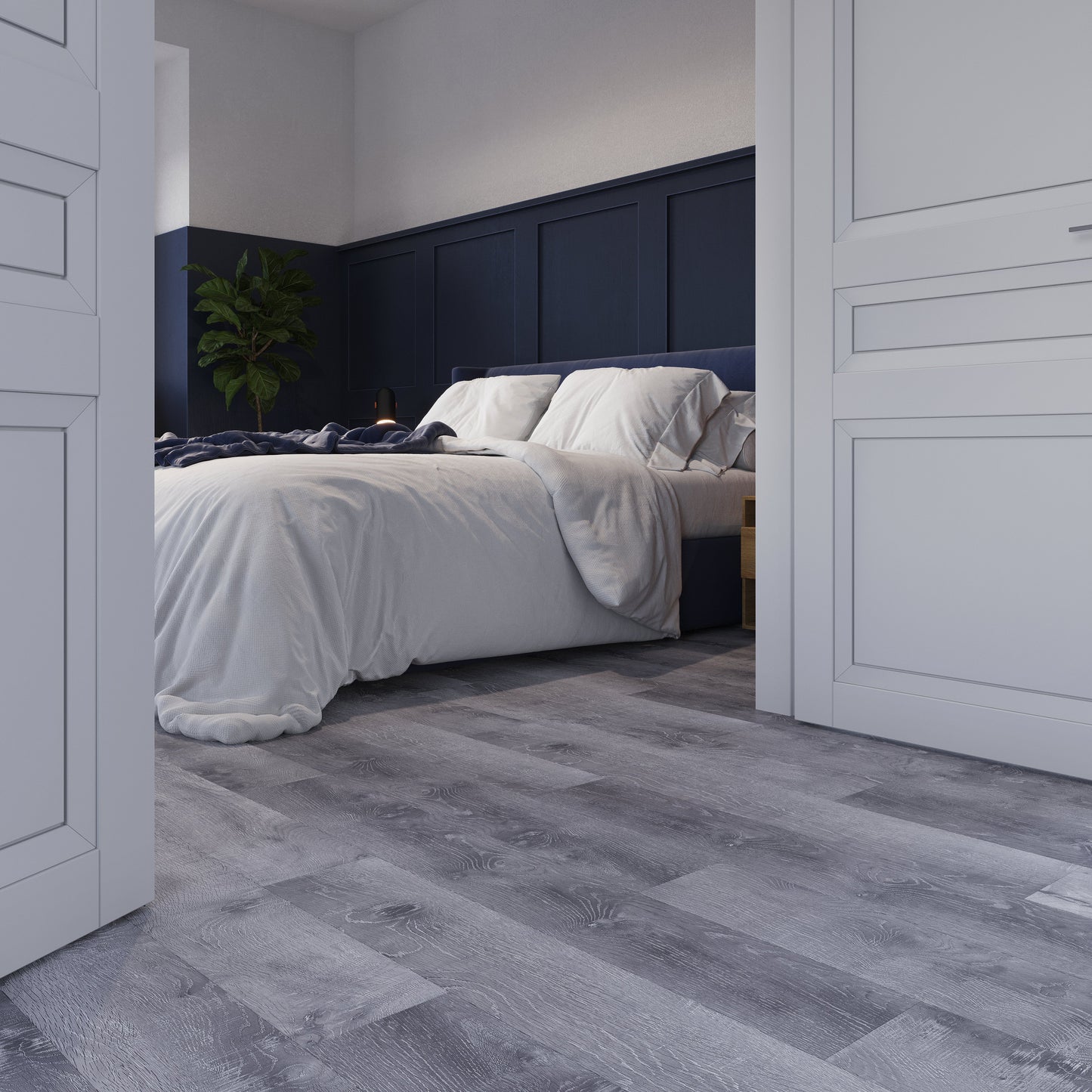 Lucida USA Maxcore Andesite 7-3/32-in W x 5-1/2-mm T Waterproof Interlocking Luxury Vinyl Plank Flooring, 24.5-sq ft/Carton