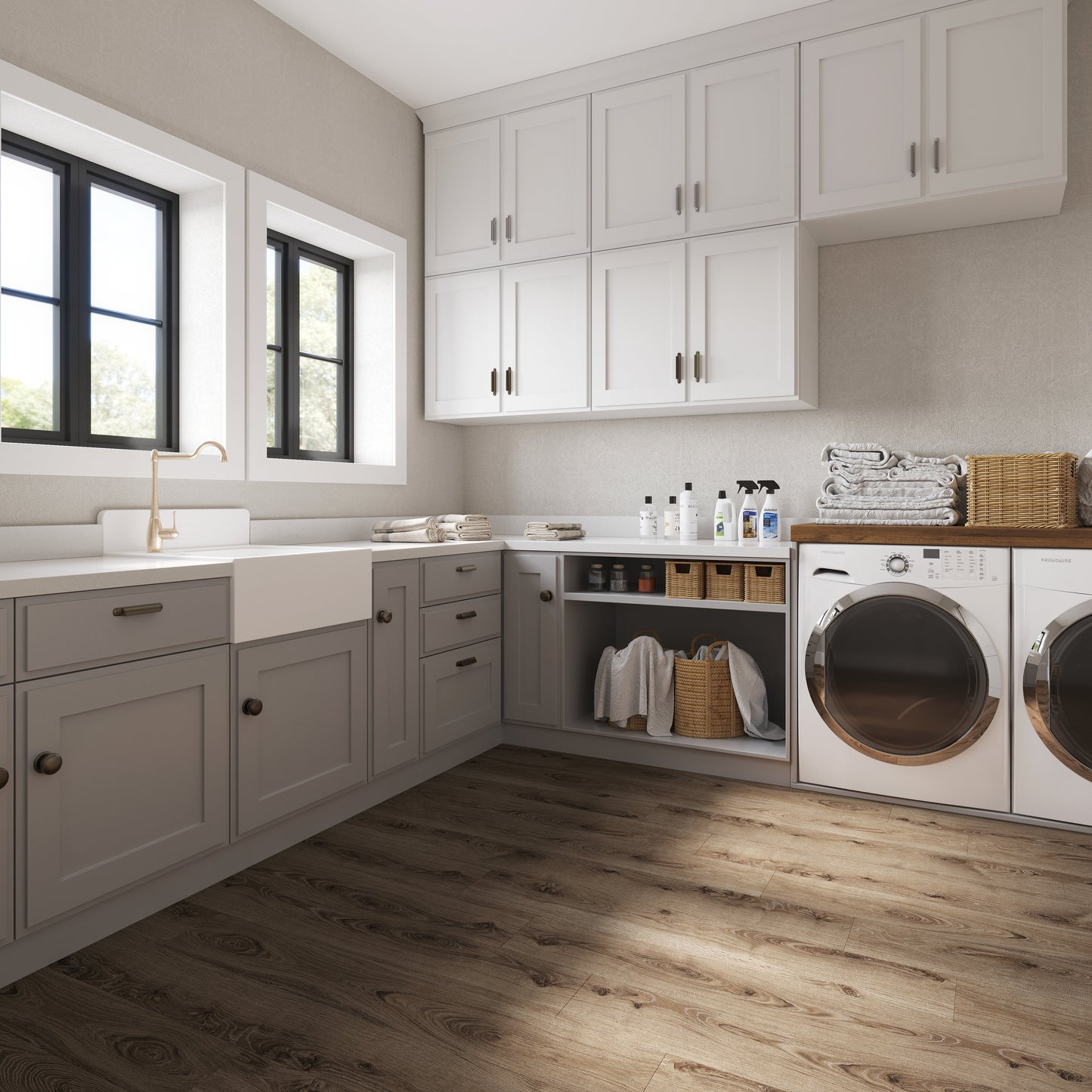 Lucida USA Maxcore Siliceous 7-3/32-in Wide x 5-1/2-mm Thick Waterproof Interlocking Luxury Vinyl Plank Flooring (24.5-sq ft)