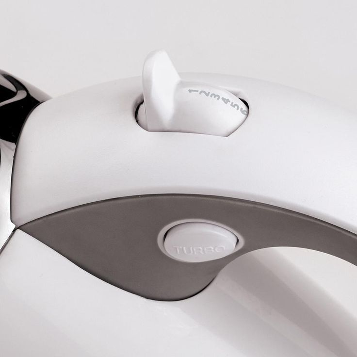 7-Speed White Hand Mixer with Beater Attachments