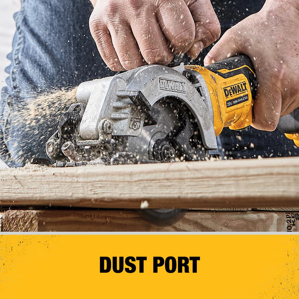 ATOMIC 20-Volt MAX Li-Ion Brushless Cordless 1/2 in. Drill Driver Kit w/Bonus Cordless 4-1/2 in. Circular Saw(Tool-Only)
