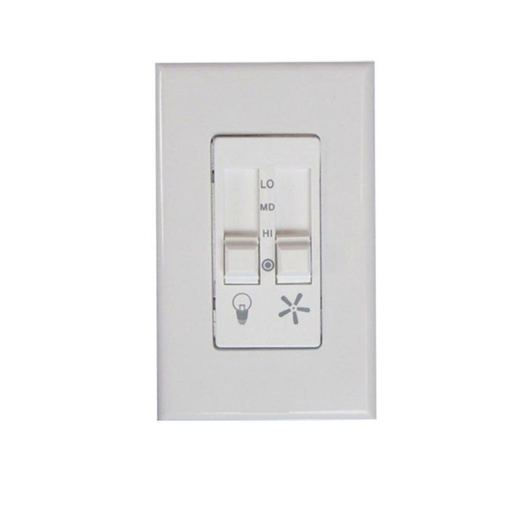 3-Speed Dual Slide Performance White Fan and Light Switch