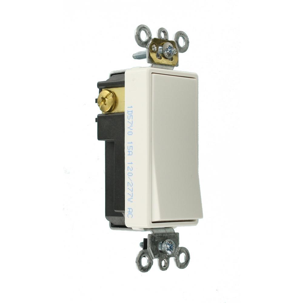 Decora Plus 15 Amp Switch, White - Super Arbor
