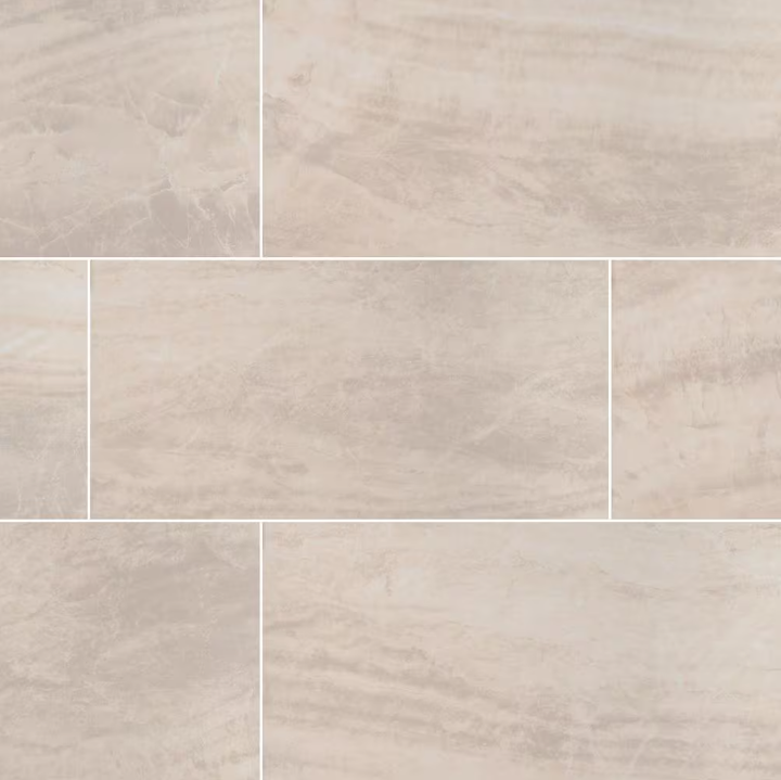 Pavia Crema 12 in. x 24 in. Polished Porcelain Floor and Wall Tile (16 sq. ft. / case)